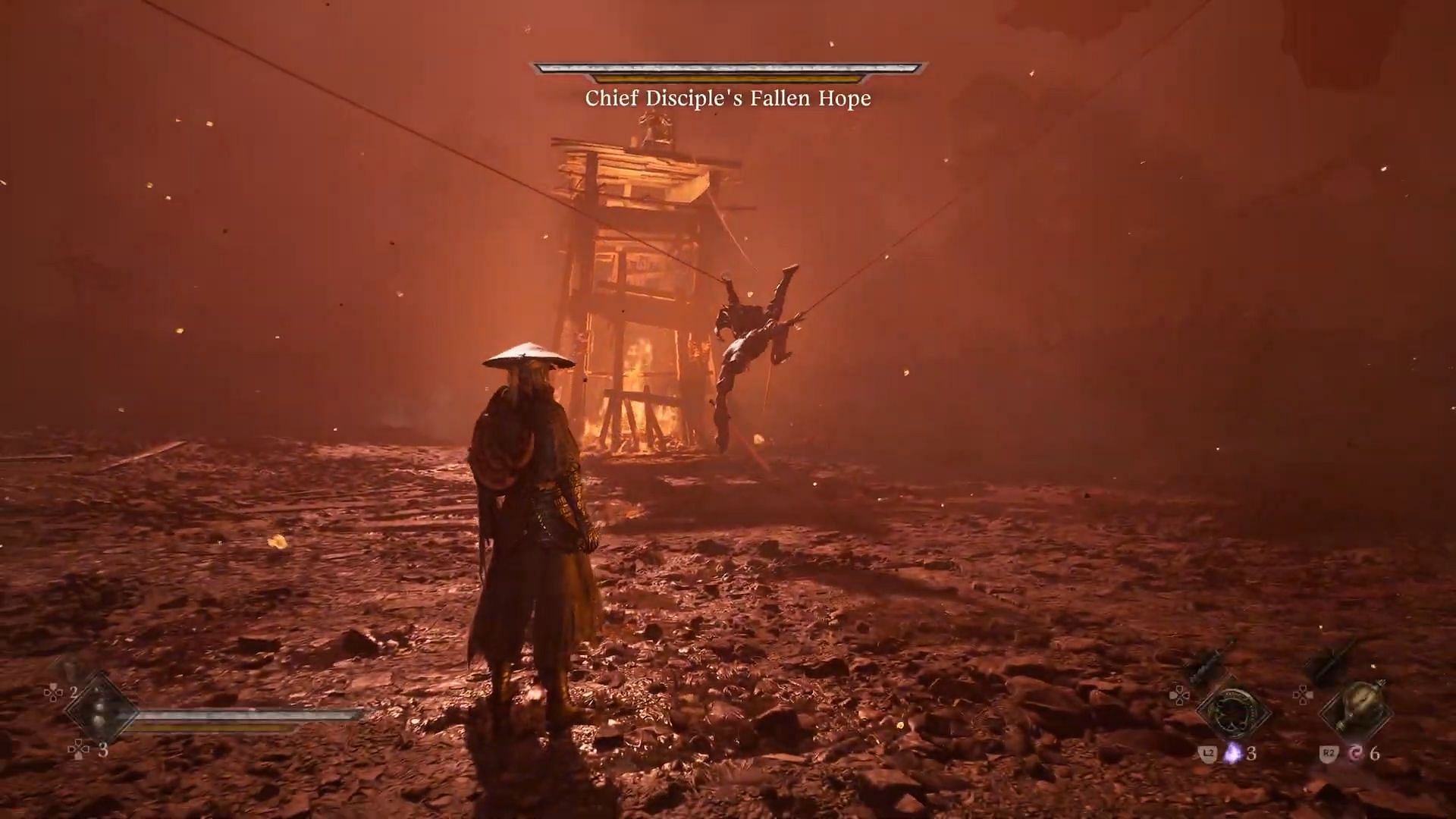 The second phase of the battle at Justice Camp with Chief Disciple's Fallen Hope (Image via S-Game)
